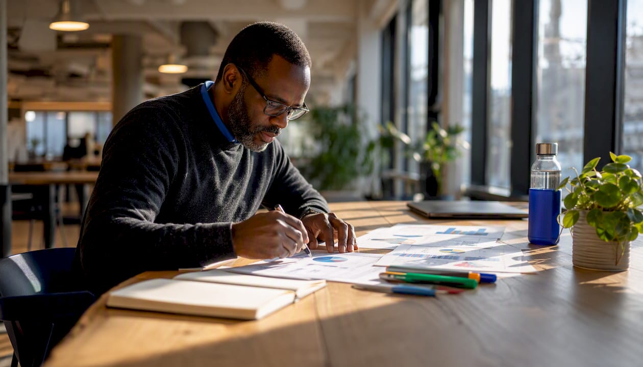 Professional studying contract dashboard reports