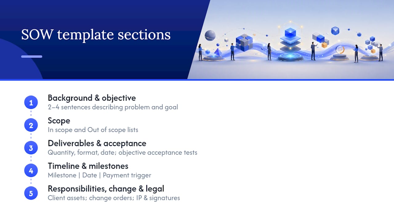 SOW template — overview diagram