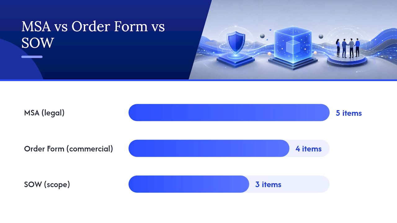 MSA SOW and order form relationship