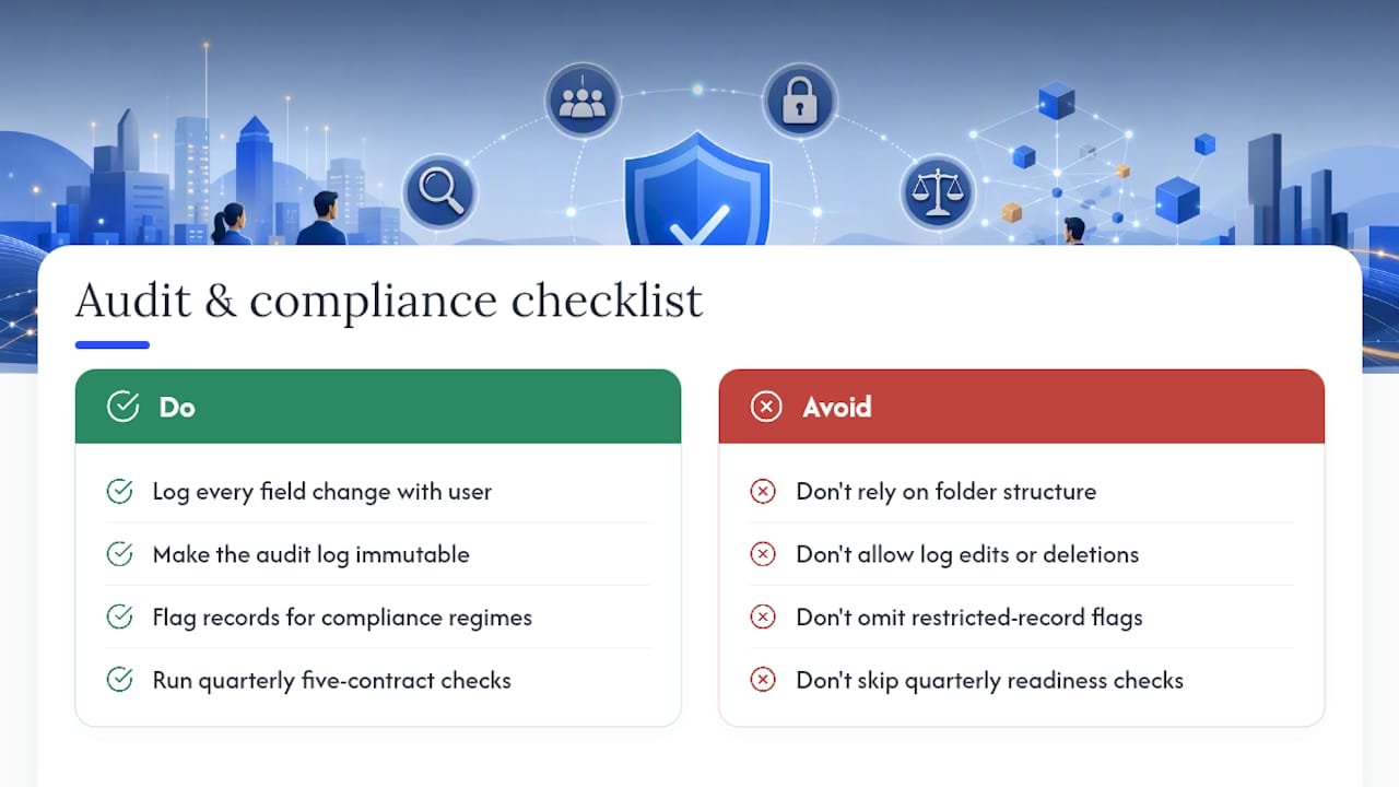 What compliance and audit readiness practices matter most? — overview diagram