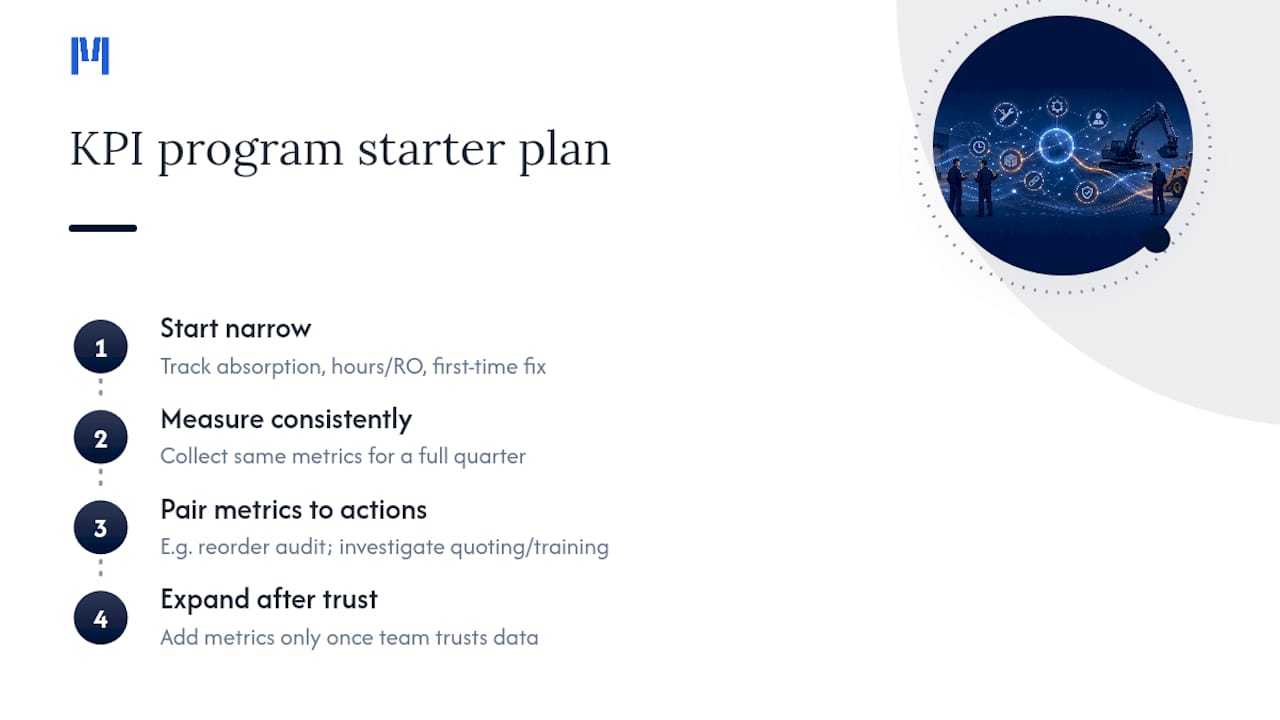 Three starting service KPIs leading to expansion
