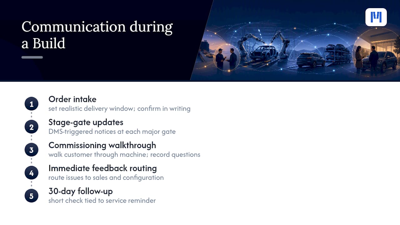 How Should You Communicate With Customers During a Build? — overview diagram