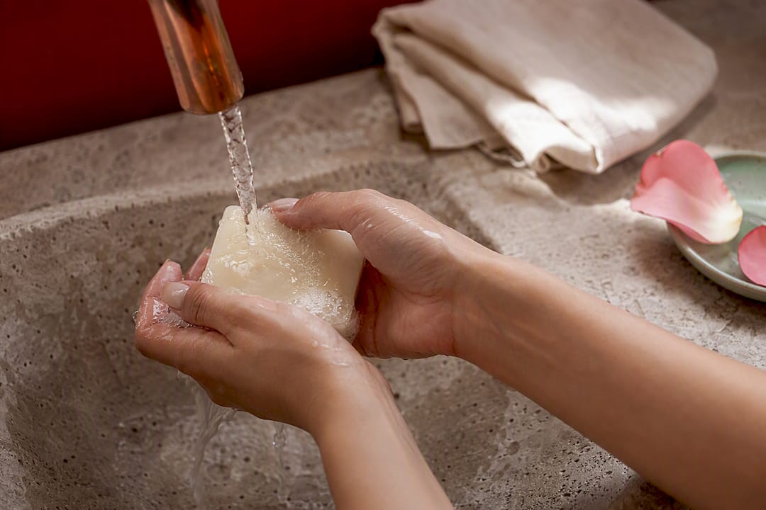 Lasts 6–8 Weeks: Rose Petal Glam Grass Fed Tallow Soap for Sensitive Skin