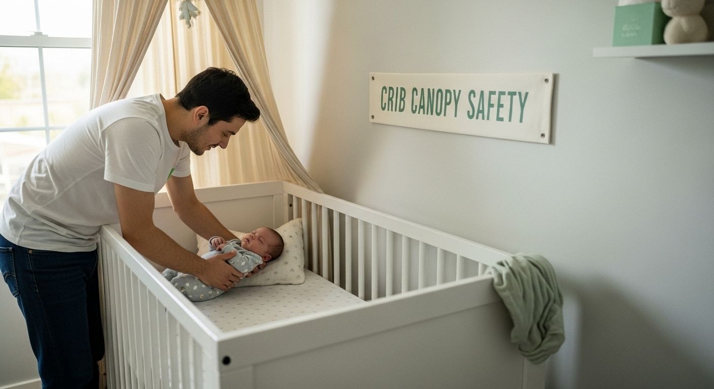 crib canopy safety