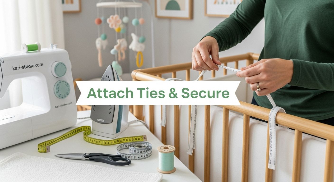 attach crib bumper ties