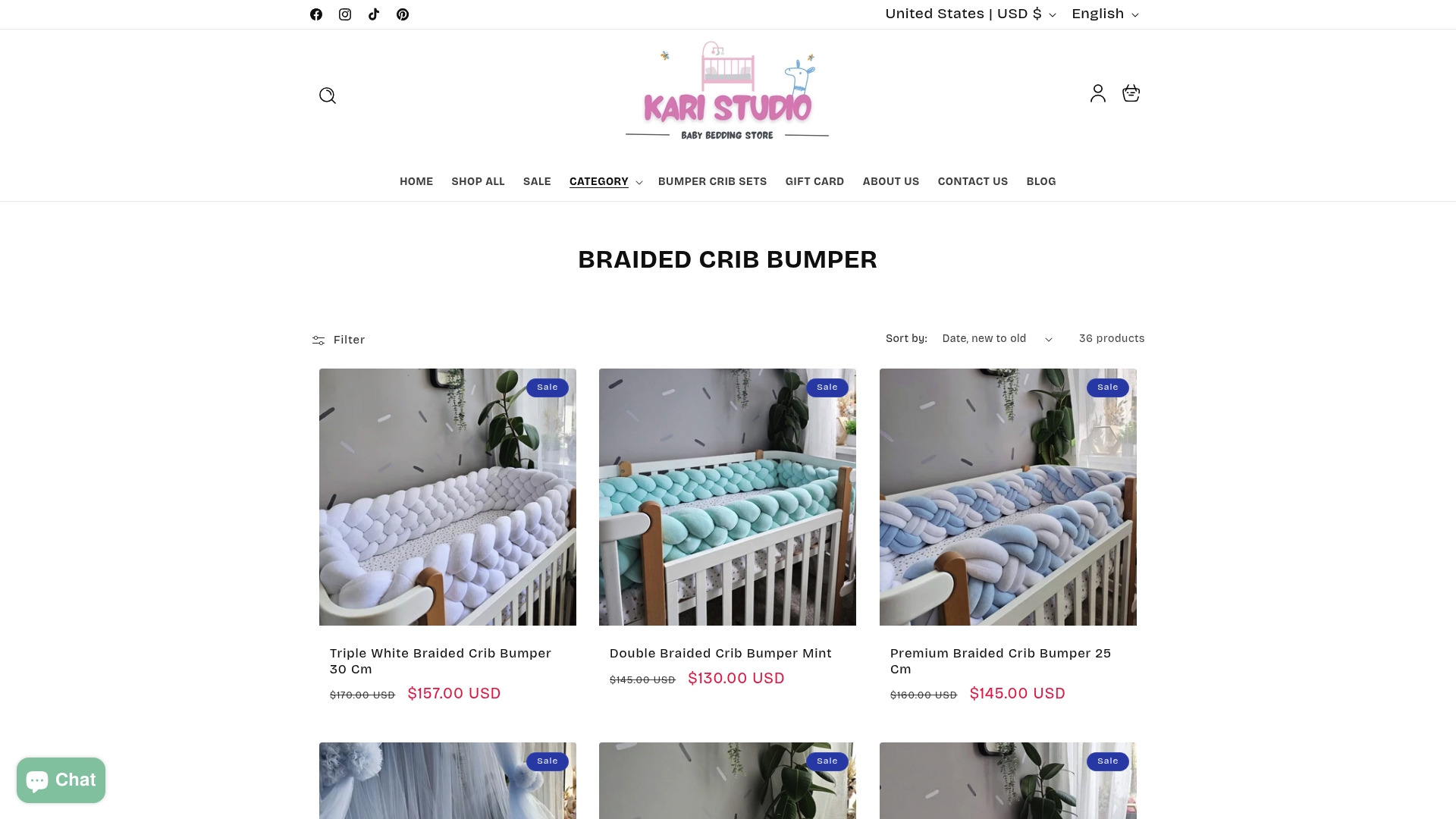 https://kari-studio.com/collections/braided-crib-bumper