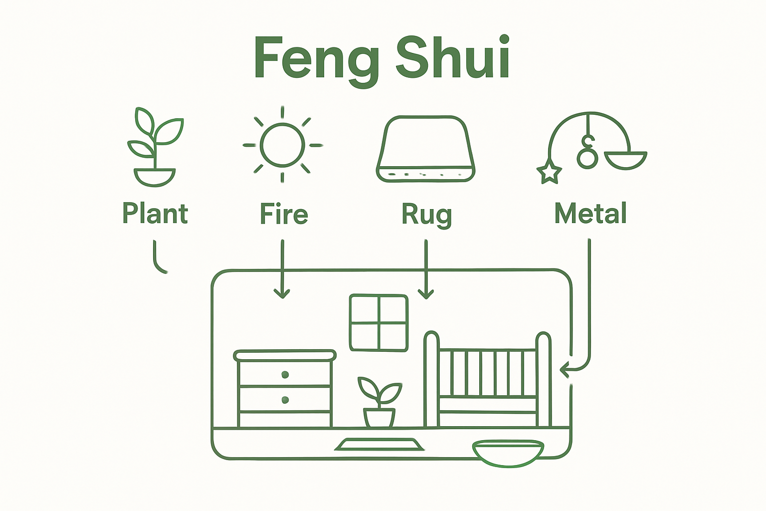 Feng Shui elements and colors for nurseries