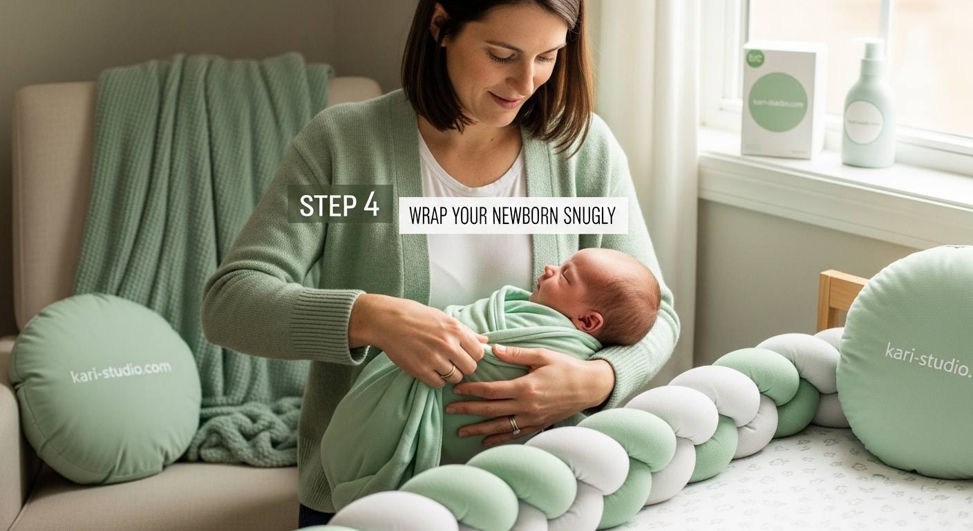 wrapping newborn swaddle