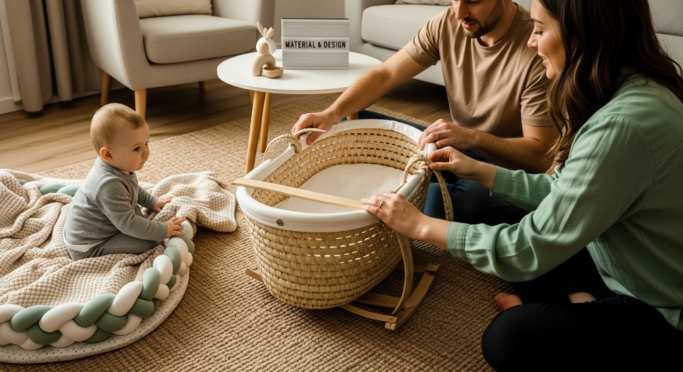 moses basket material design