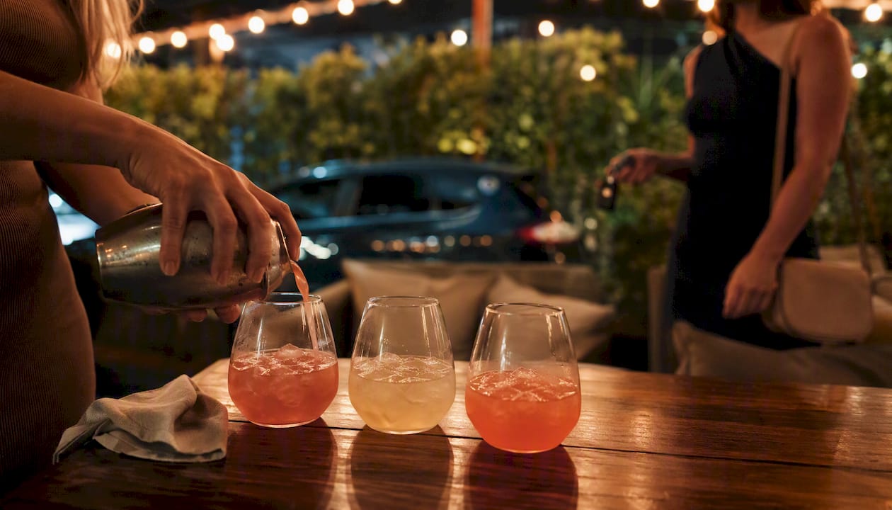 Cocktails poured, sober friend with car keys