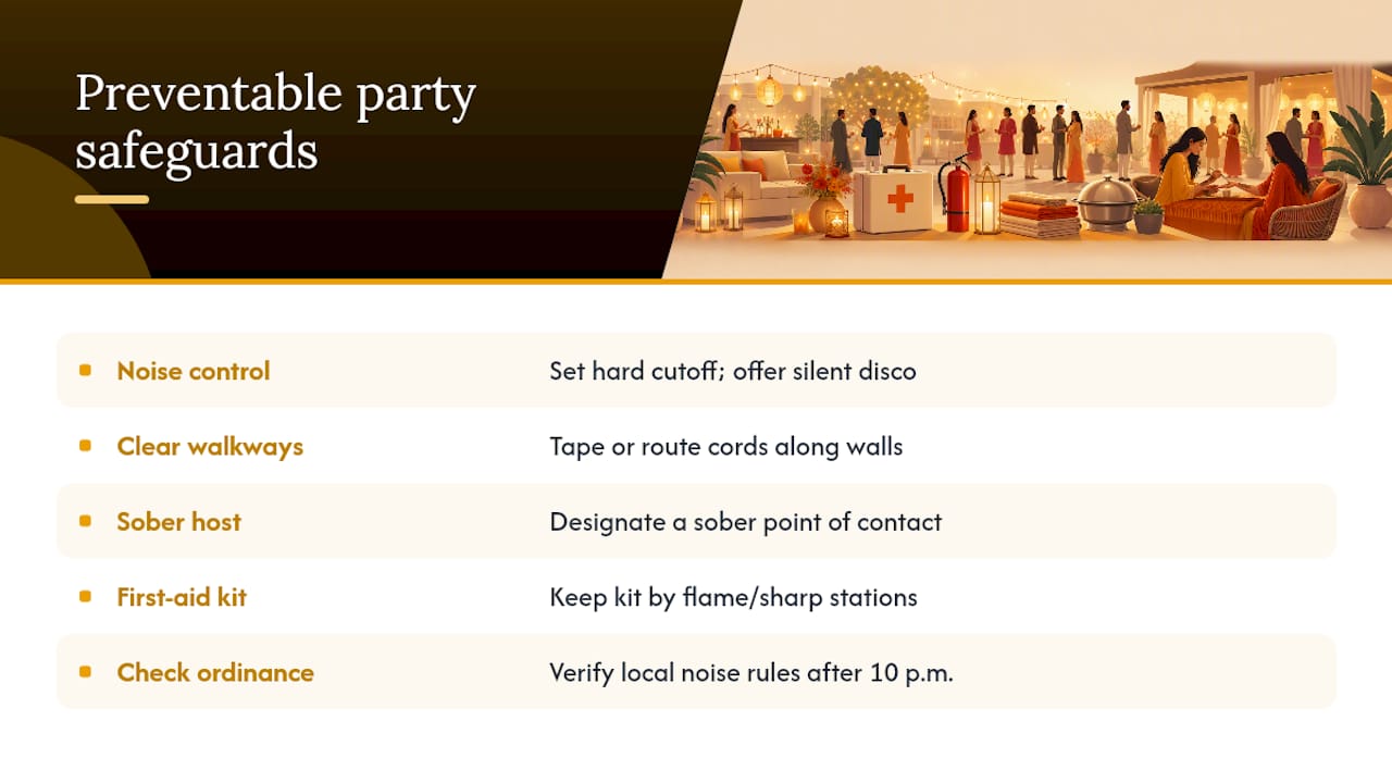Five safeguards for safer home parties