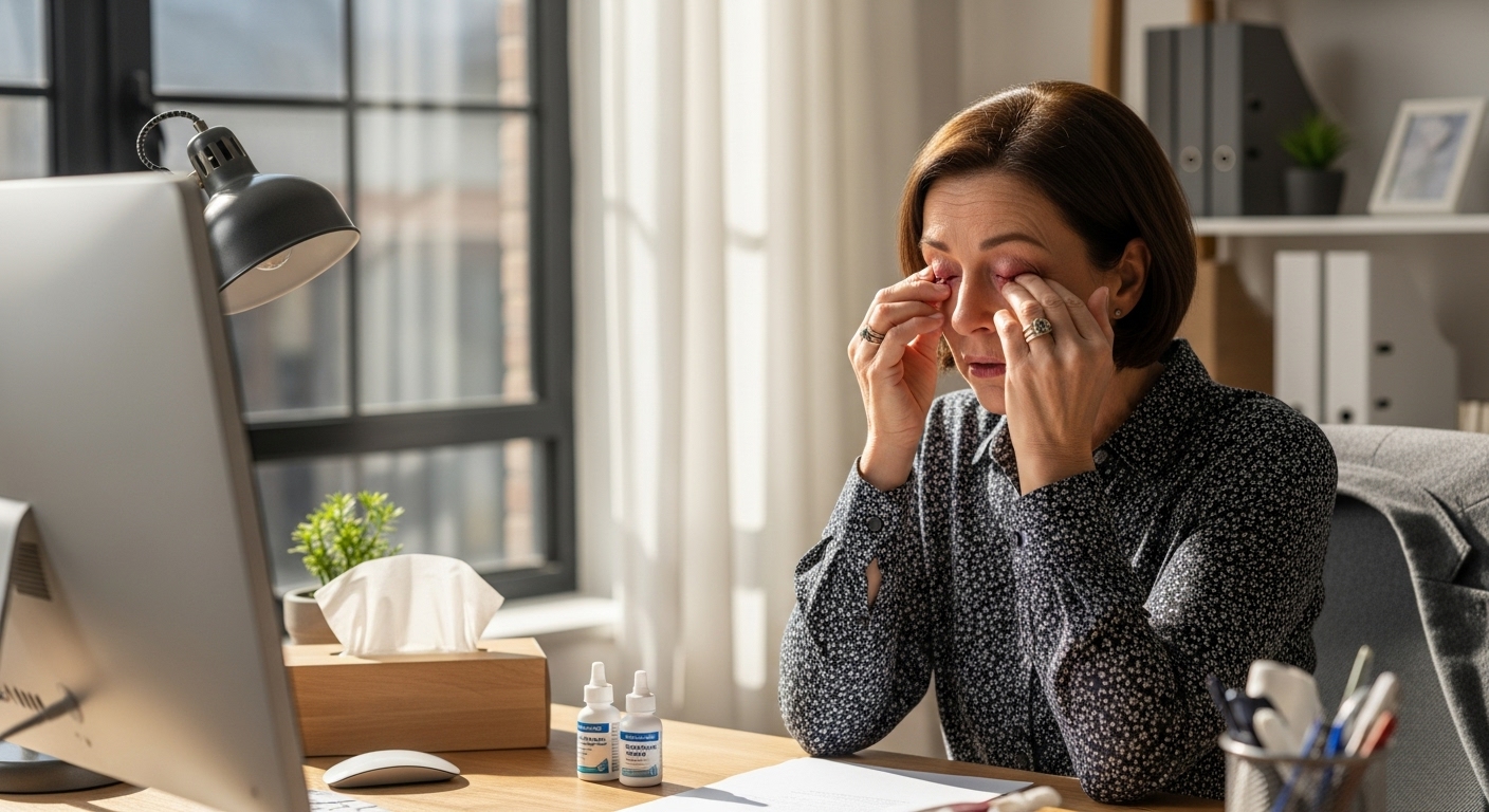 oogallergie werk dagelijkse routine