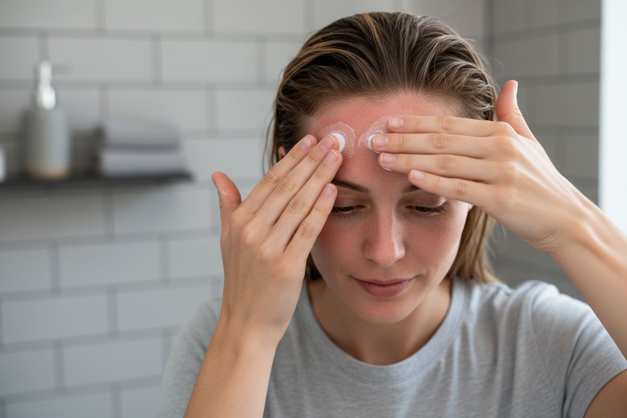 kalmerende crème aanbrengen haarverf allergie