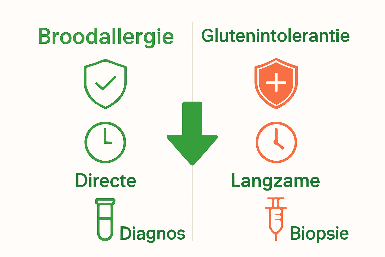 Infographic vergelijkt broodallergie met glutenintolerantie in één oogopslag