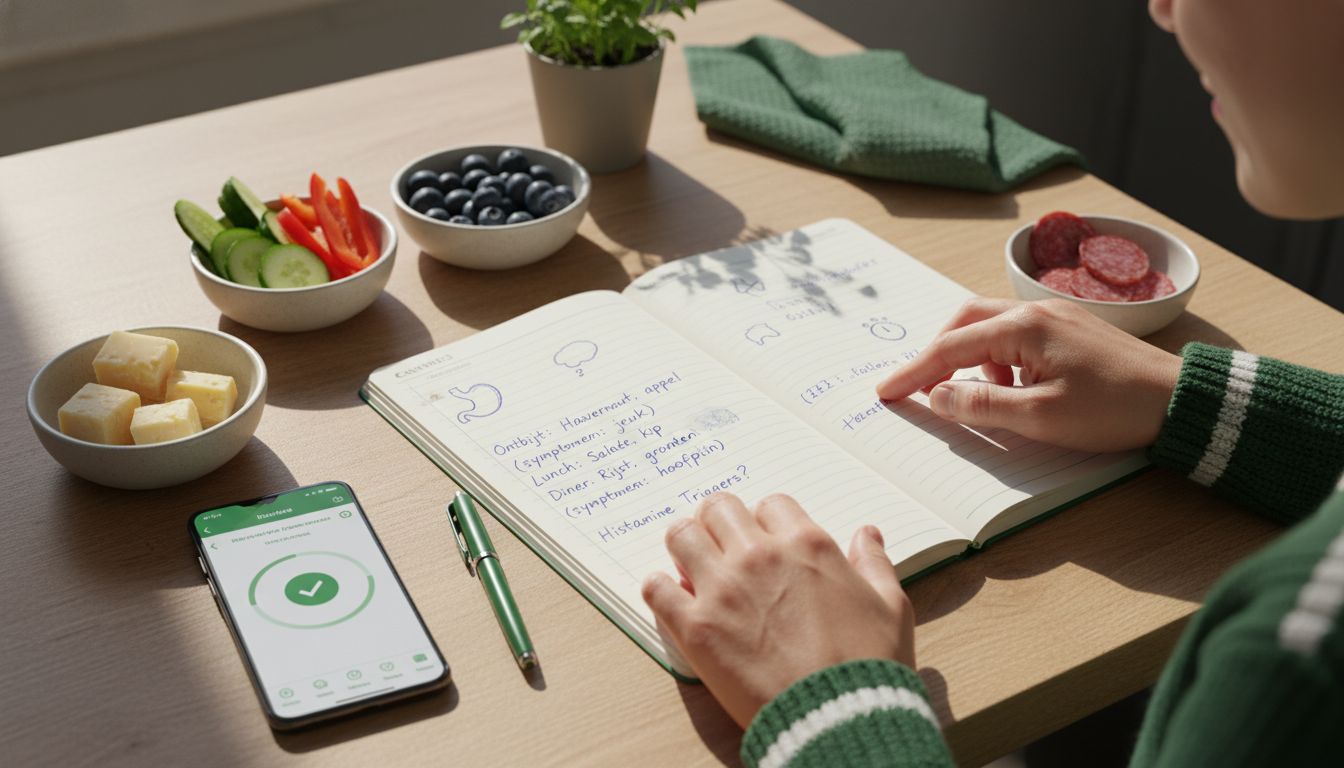 voedingsdagboek histamine analyse