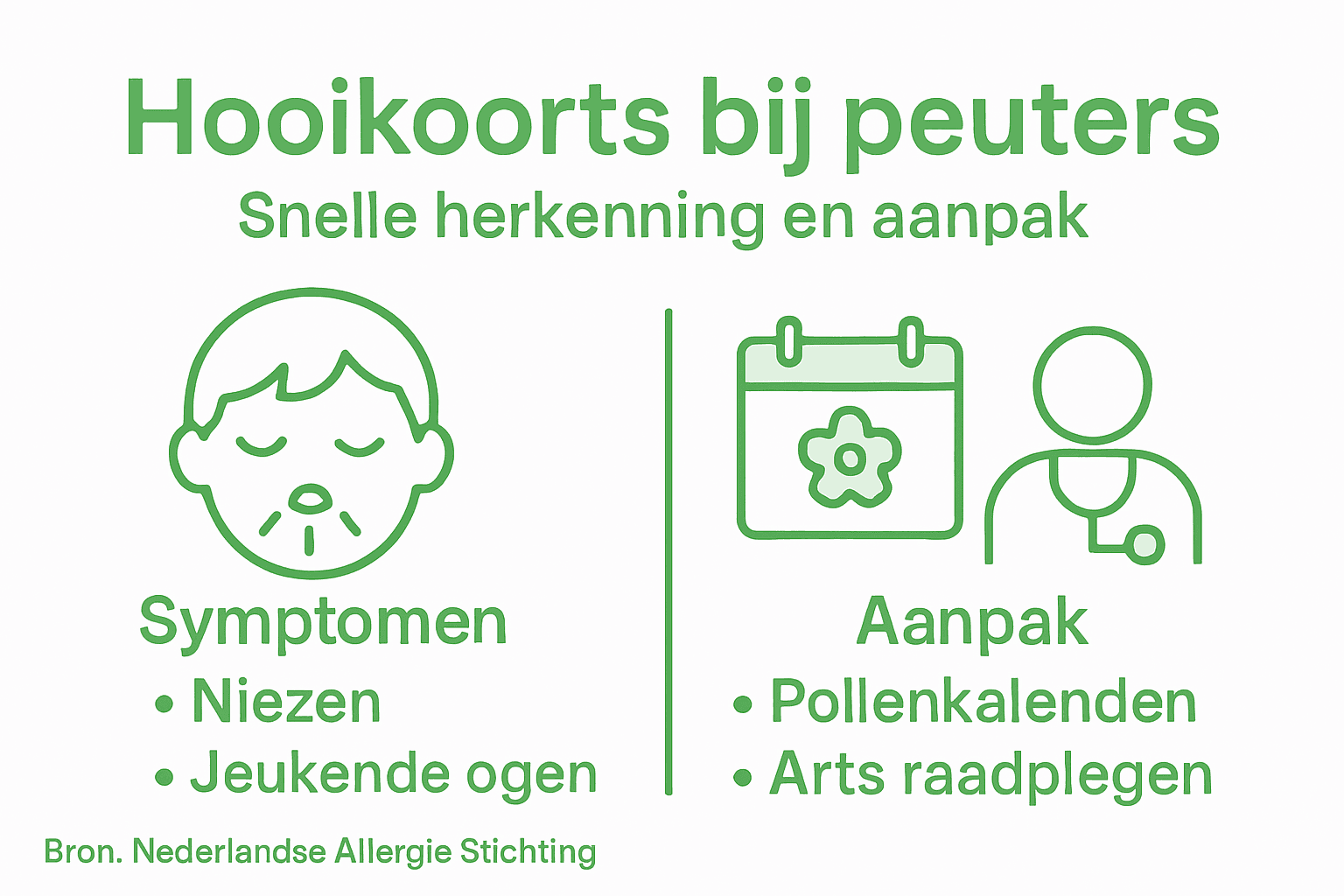 Overzicht: hoe ga je om met hooikoorts bij jonge kinderen