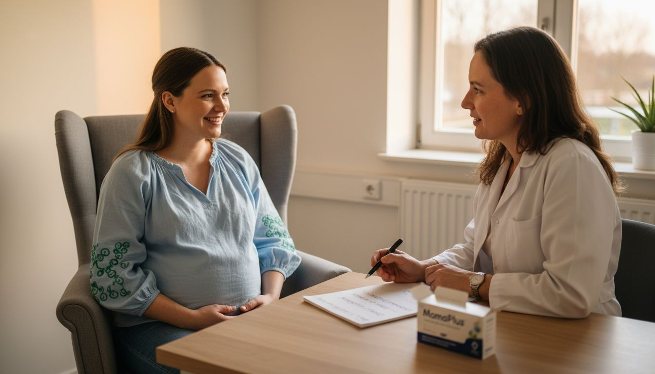 Aanstaande moeder krijgt advies tijdens haar zwangerschap