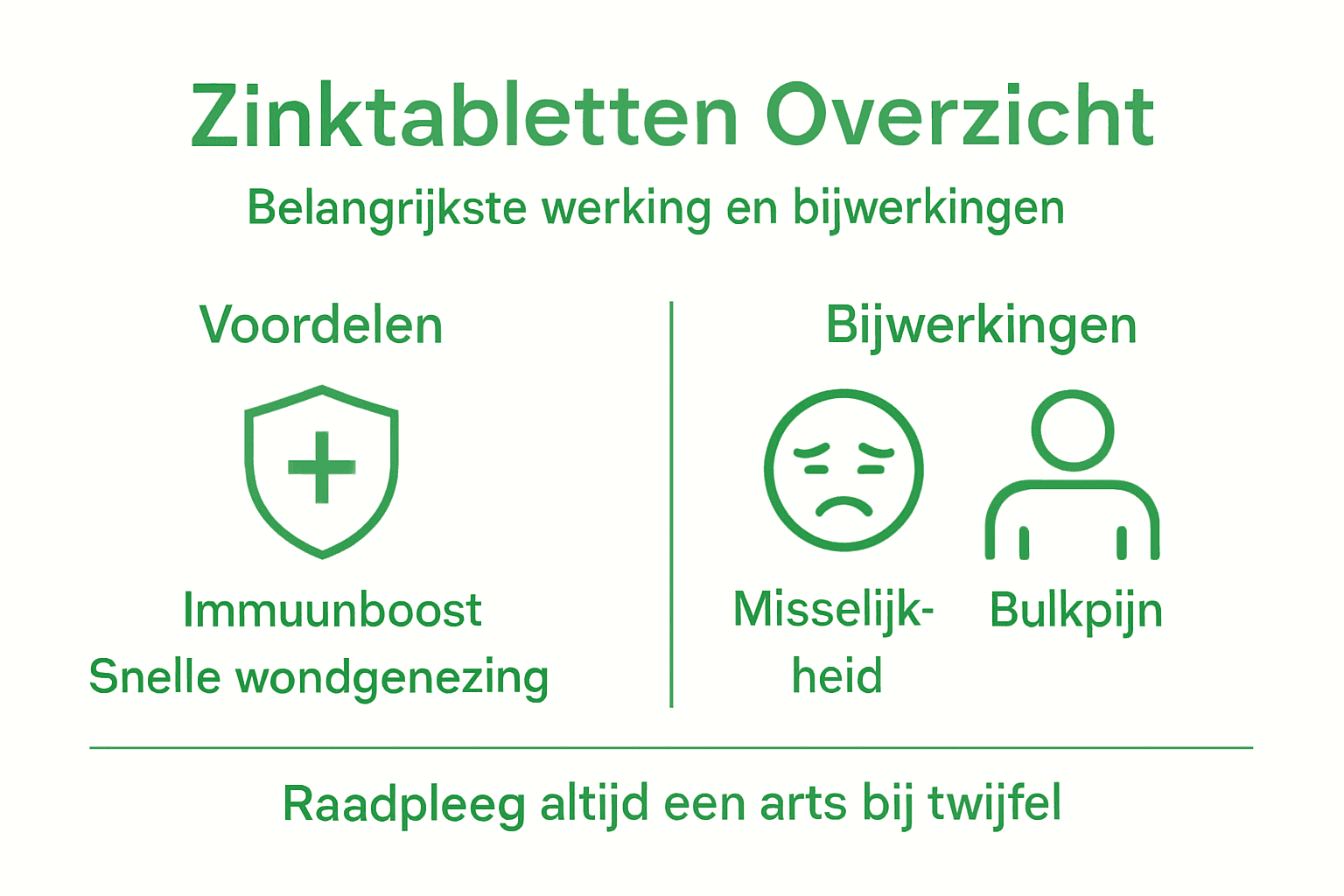 Infographic: zo werkt zink en dit zijn de mogelijke bijwerkingen