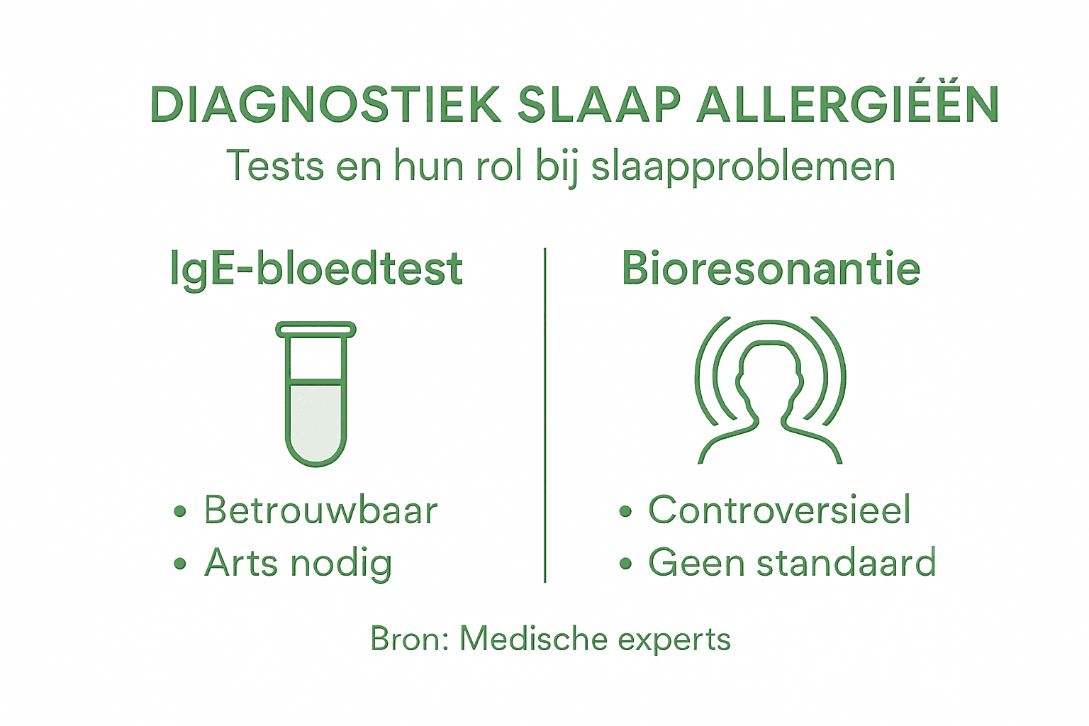 Overzicht: hoe worden slaapstoornissen en allergieën vastgesteld?
