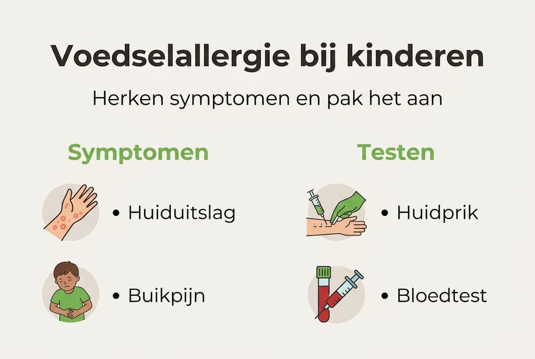 Infographic: Herkenning en diagnose van voedselallergieën bij kinderen