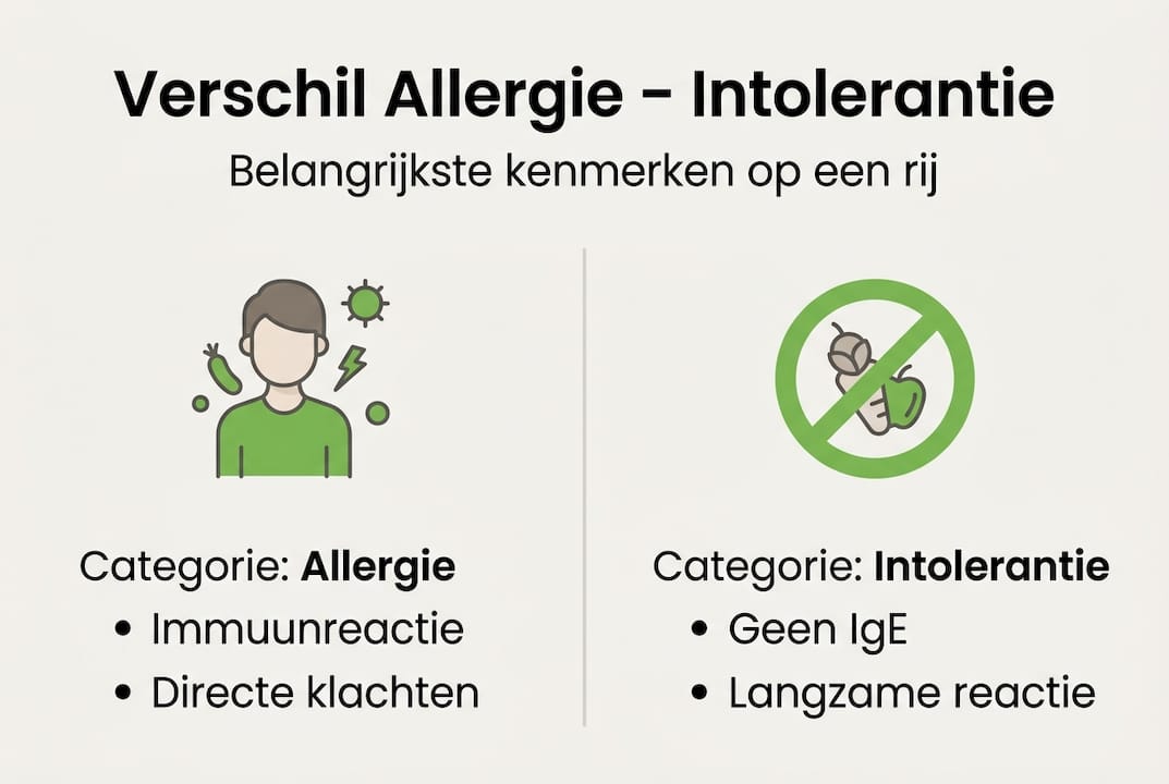 Infographic: Wat is het verschil tussen een allergie en een intolerantie?