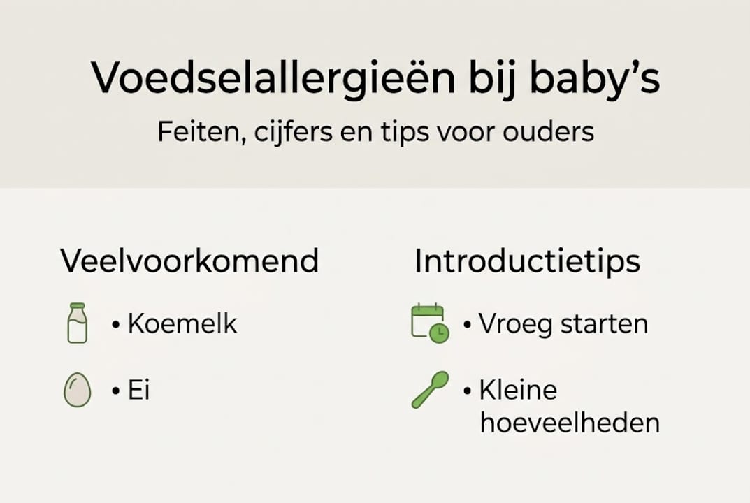 Infographic: feiten en handige tips over voedselallergieën bij baby's