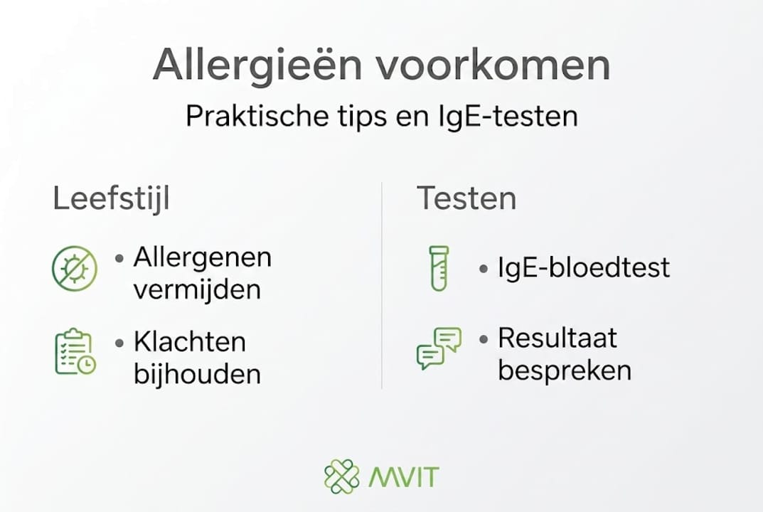 Infographic: handige tips bij allergieën en het belang van een IgE-test
