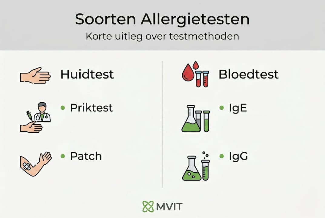 Infographic: een handig overzicht van de verschillende allergietesten