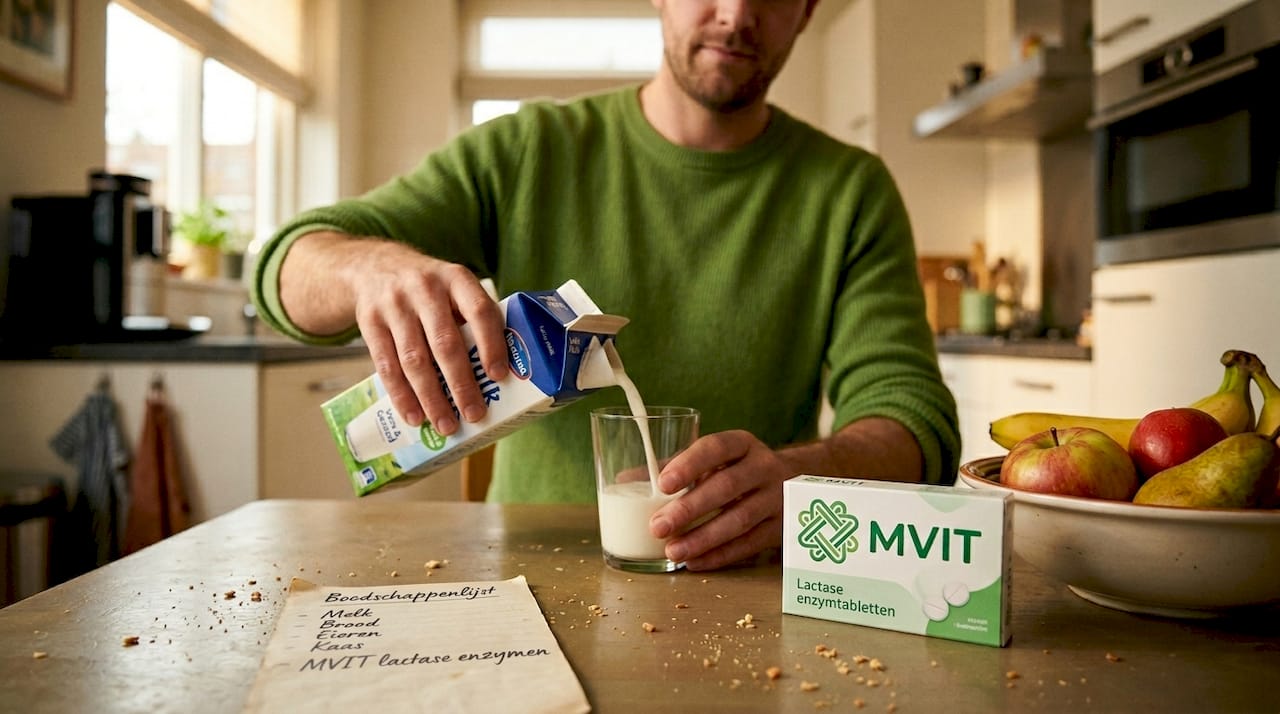 Bij het kiezen van melkproducten let men vaak op of er lactase aan is toegevoegd.