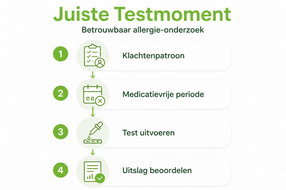 Infographic: wanneer kun je het beste een allergietest laten doen?