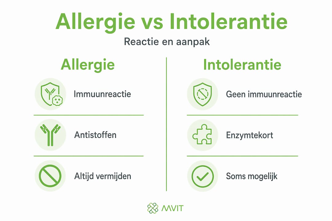 Infographic: Wat is het verschil tussen een allergie en een intolerantie?
