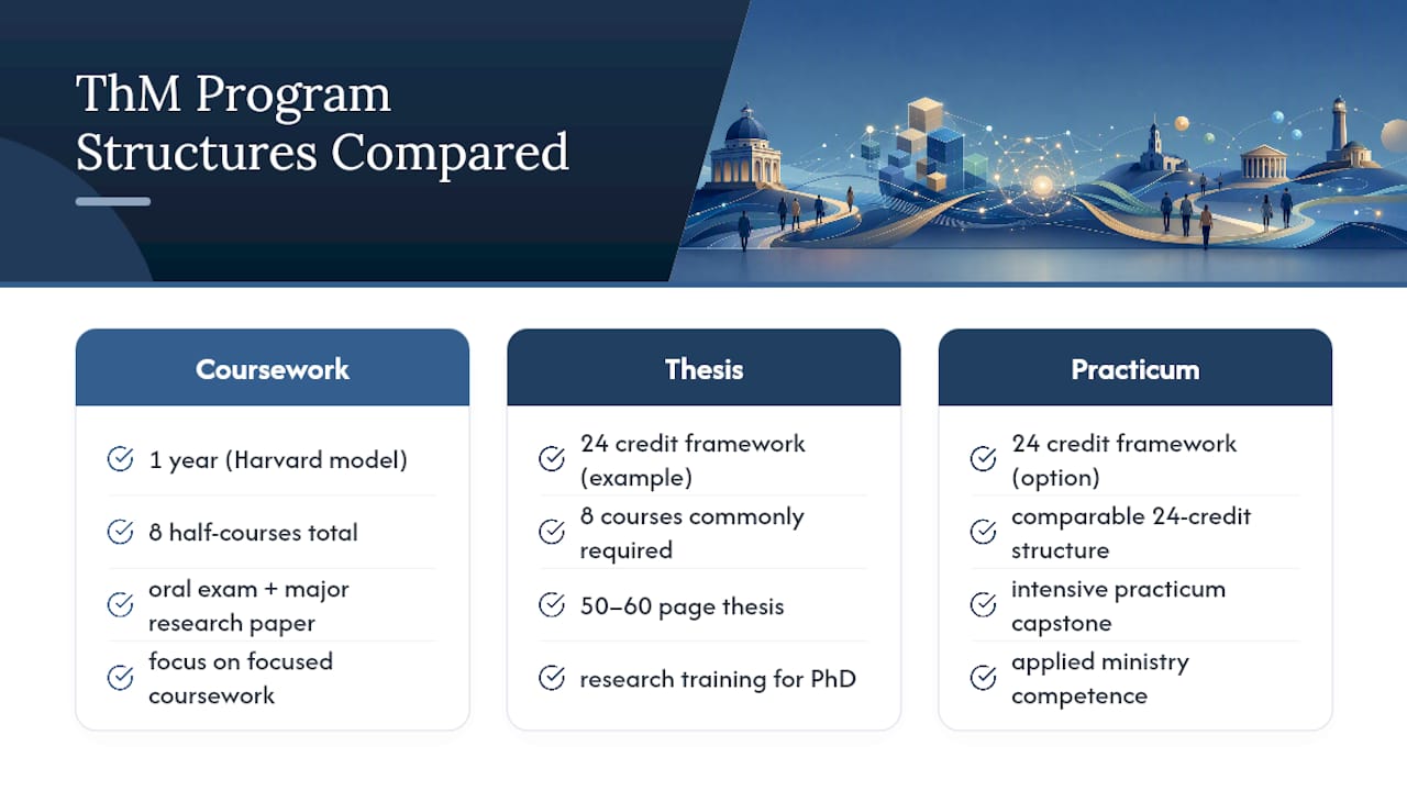 ThM thesis and practicum pathways compared