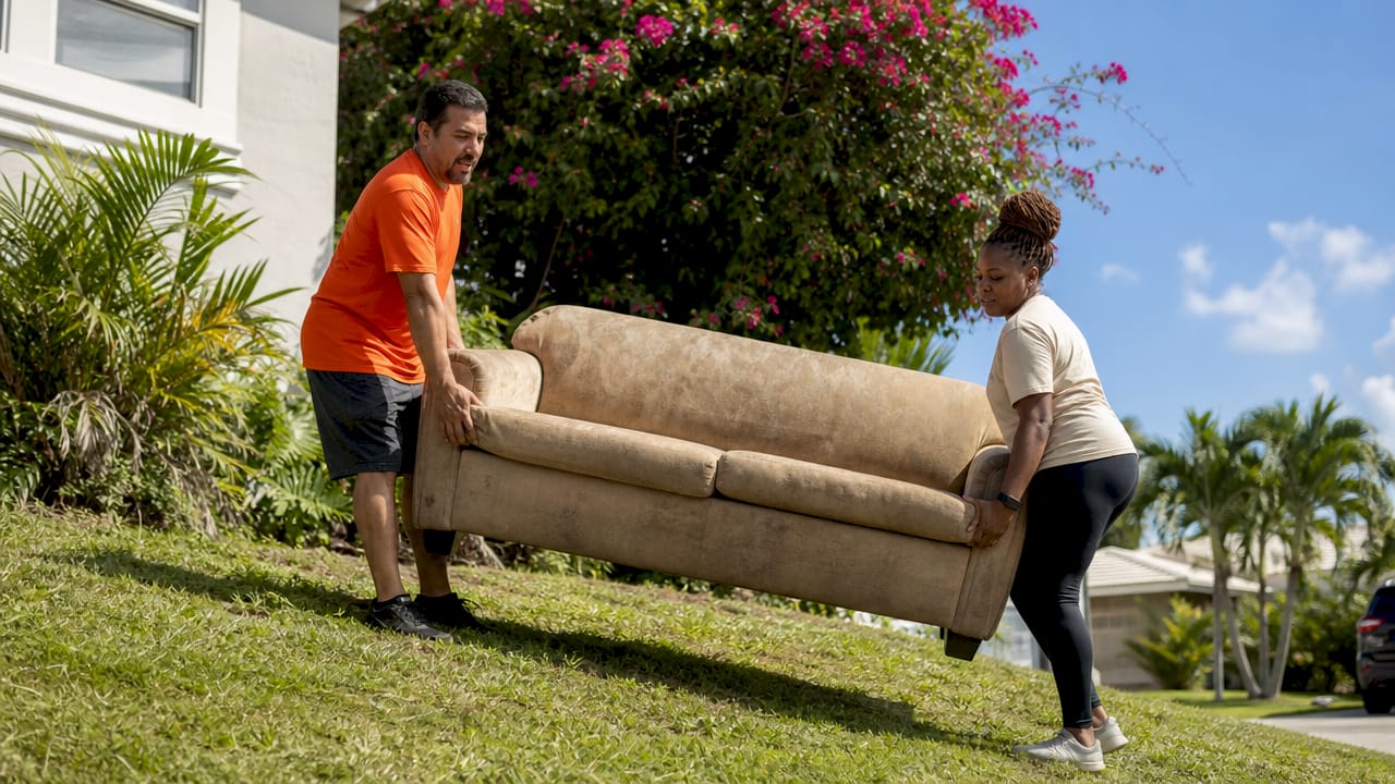 How to Get Rid of an Old Couch in Florida
