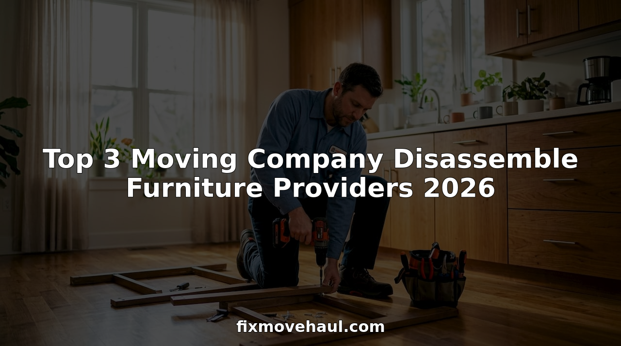Top 3 Moving Company Disassemble Furniture Providers 2026