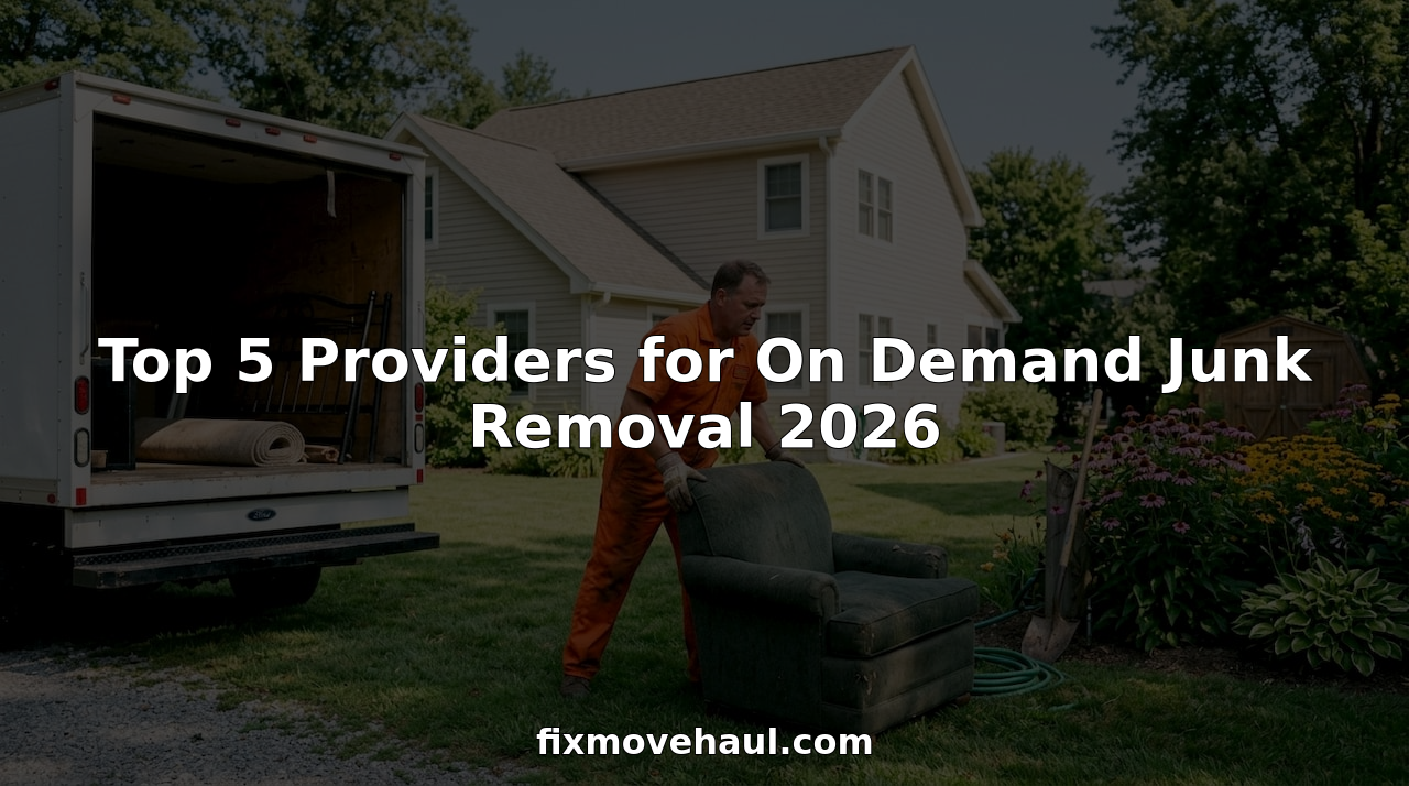 Top 5 Providers for On Demand Junk Removal 2026
