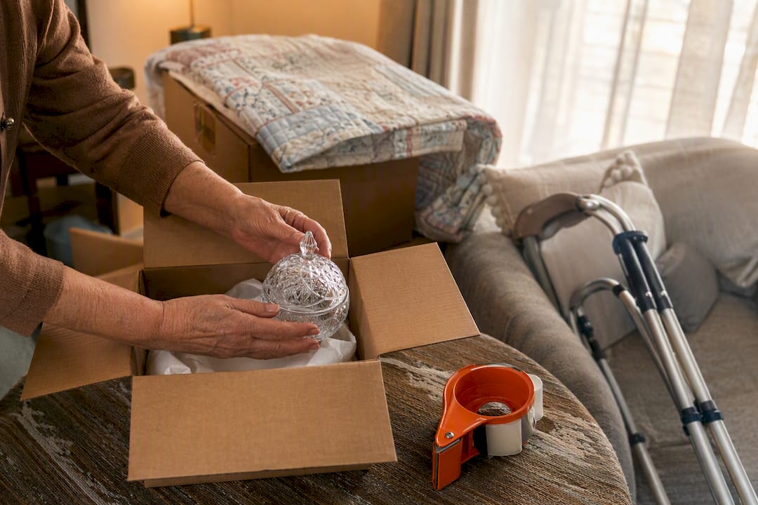 Packing household item with care