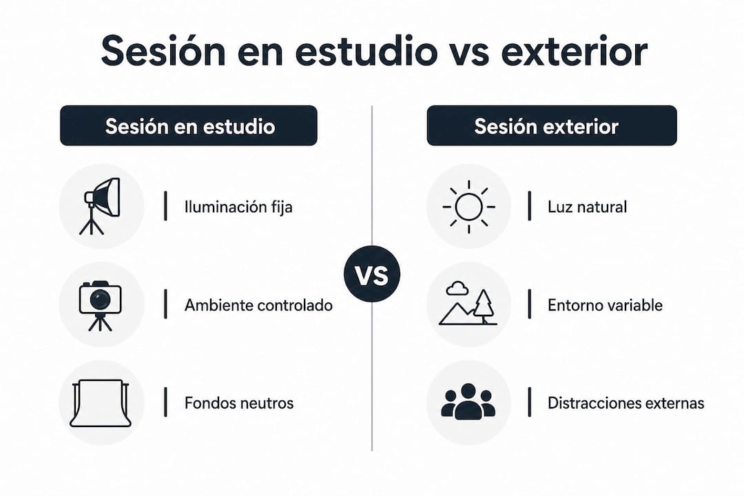 Infografía comparativa: diferencias entre estudiar en casa y al aire libre