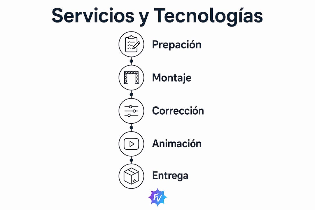 Infografía sobre los servicios y herramientas más utilizados en la edición