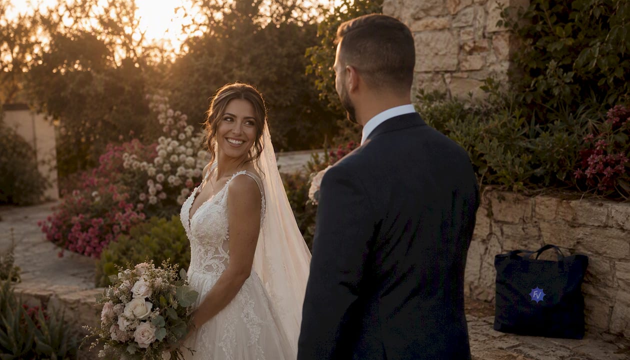 Primer encuentro de los novios en un cortijo típico de Almería