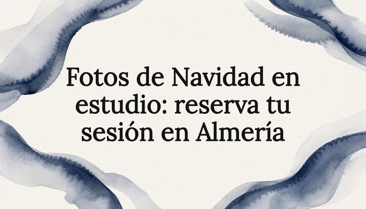 Fotos de Navidad en estudio: reserva tu sesión en Almería