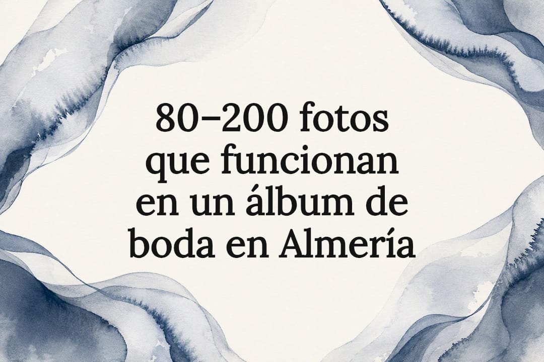 Marco de acuarela para título de boda en estilo editorial