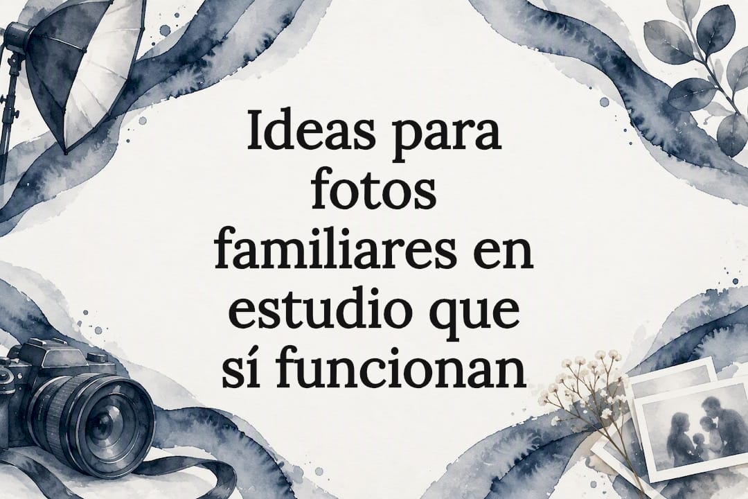 Tarjeta decorativa para sesión familiar