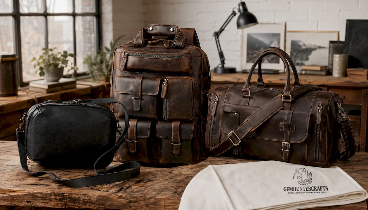 Personalized Full Grain Leather Traveler Backpack: Handmade Rucksack