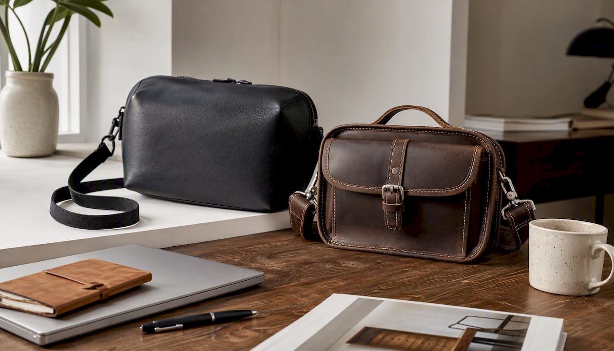 Full Grain Leather Crossbody Bag - The Prairie