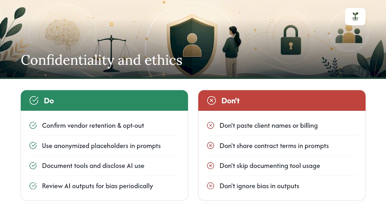 Confidentiality and ethical considerations — overview diagram