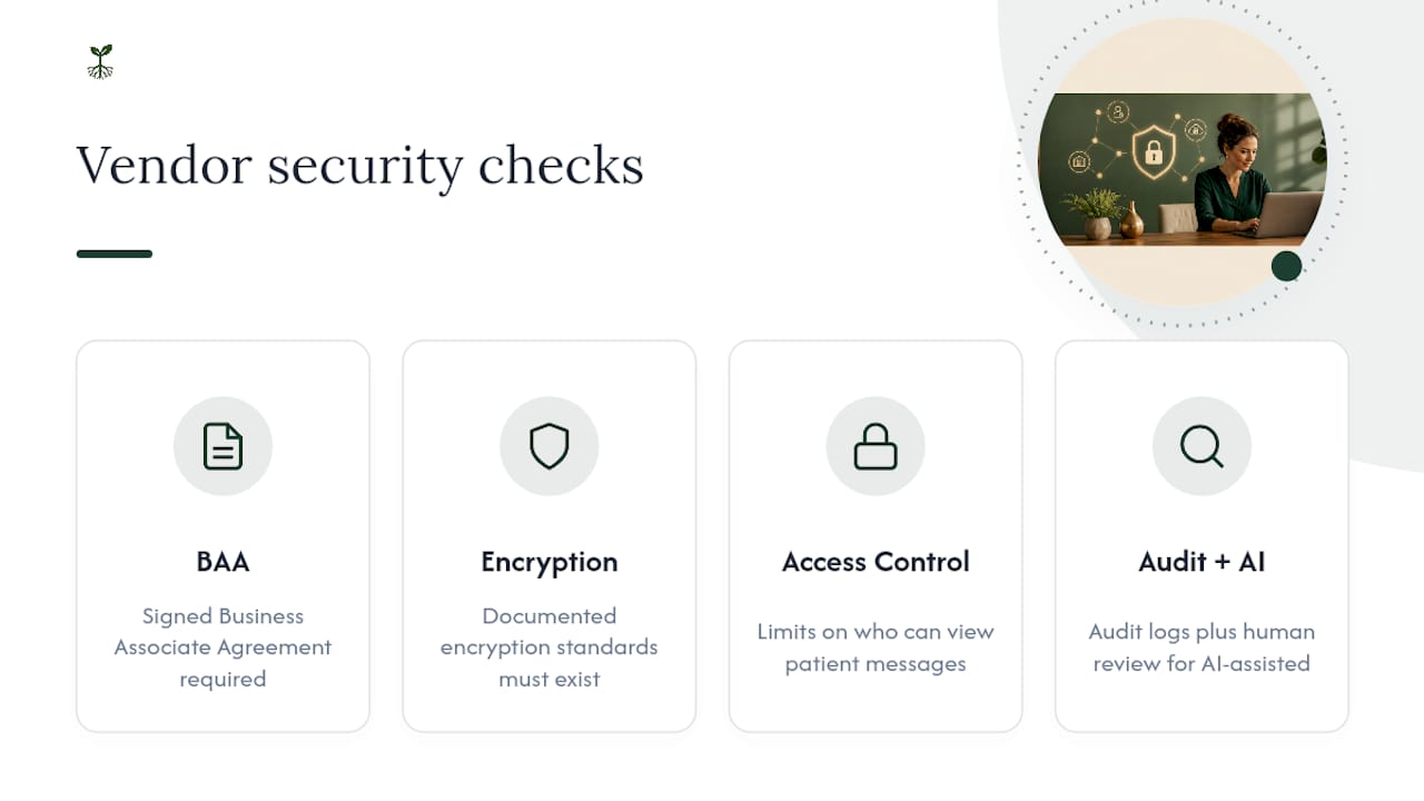 Four checks for secure messaging vendors