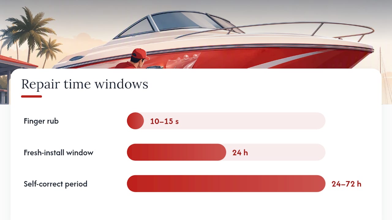 How Do You Fix Bubbles in Boat Decals Within the First 24 Hours? — overview diagram