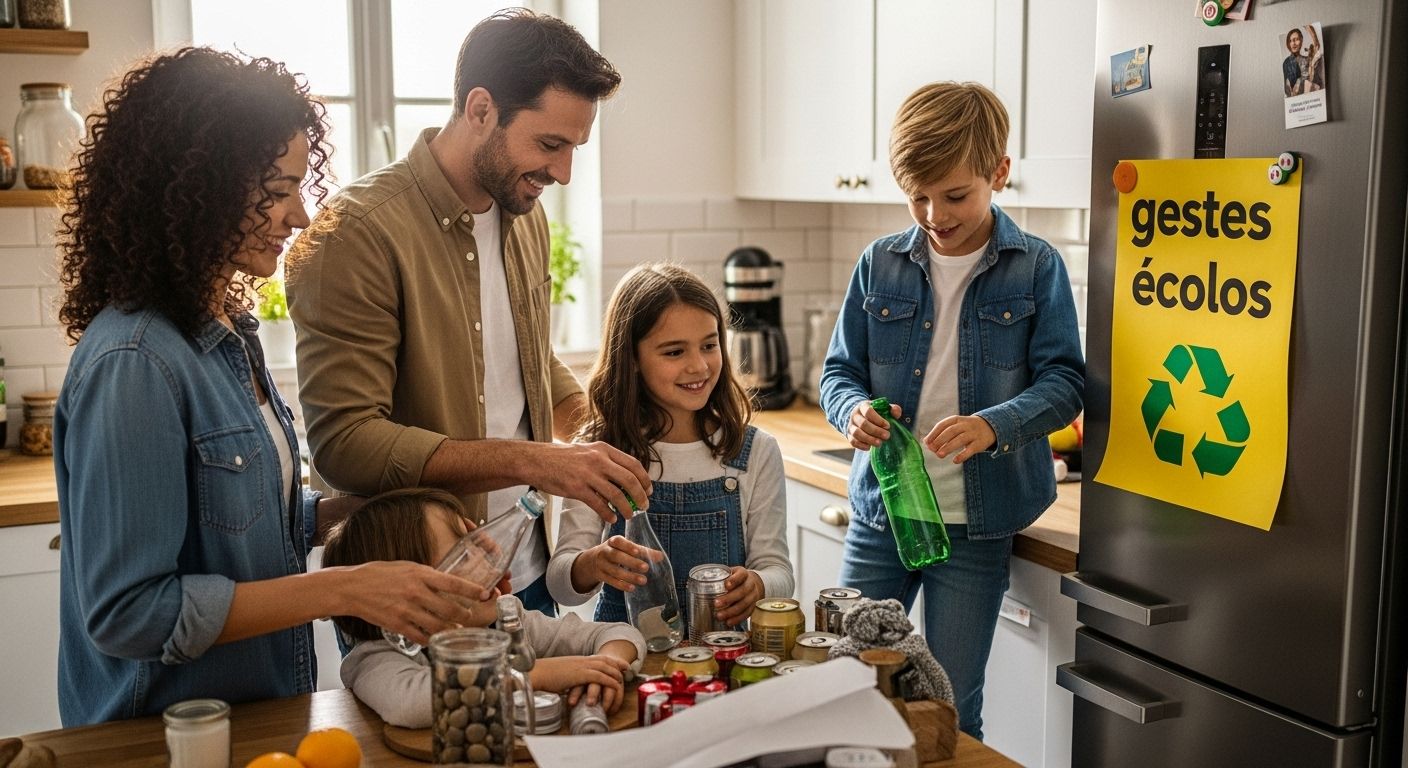 gestes écolos famille