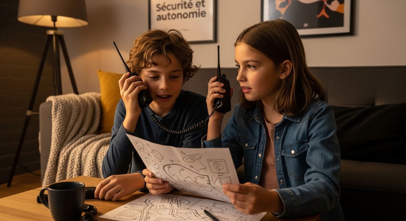 enfants talkie walkie autonomie
