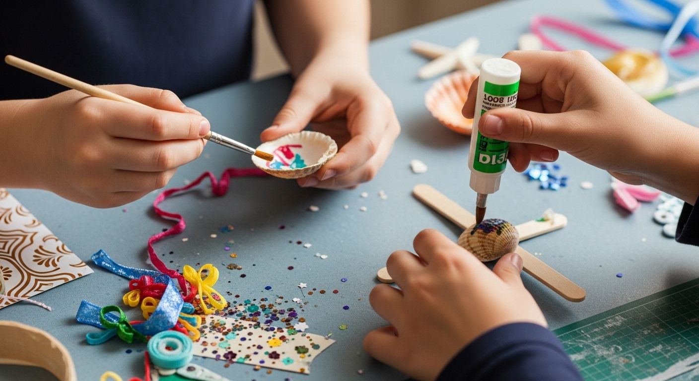 atelier coquillages enfants